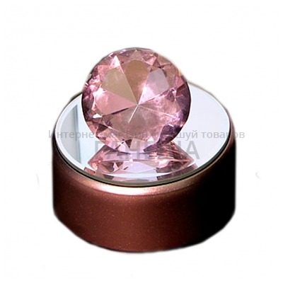 Кристалл розовый 4 см